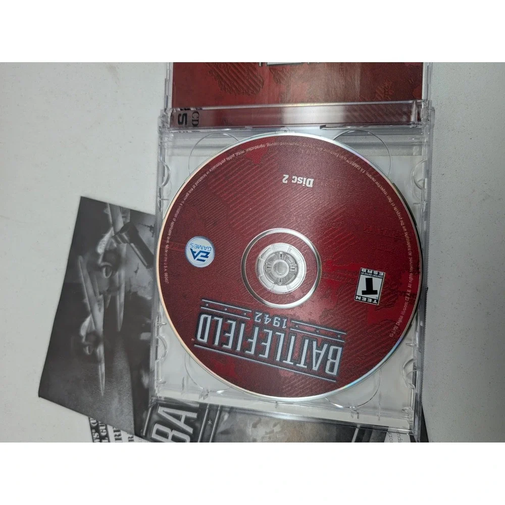 Battlefield 1942 PC Game EA NTSC-U/C 2002‎ Disc Manual Multiplayer War Shooter